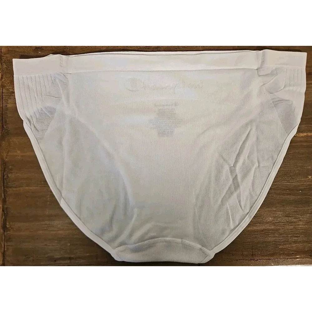 Champion Hi Cut Brief 2X Underwear Panties Sexy White Authentic Athleticwear NEW
